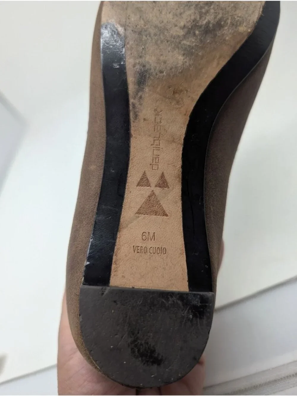 Vintage Y2K Daniblack Brown Suede Flats 6 Open Toe